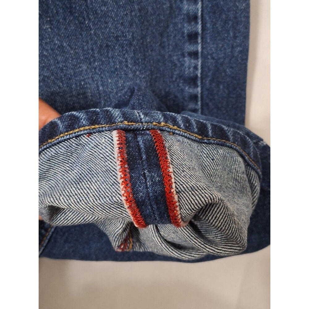 Vintage Abercrombie & Fitch Selvedge Denim Capri Jeans Women Sz 6 Made In USA - Picture 6 of 13